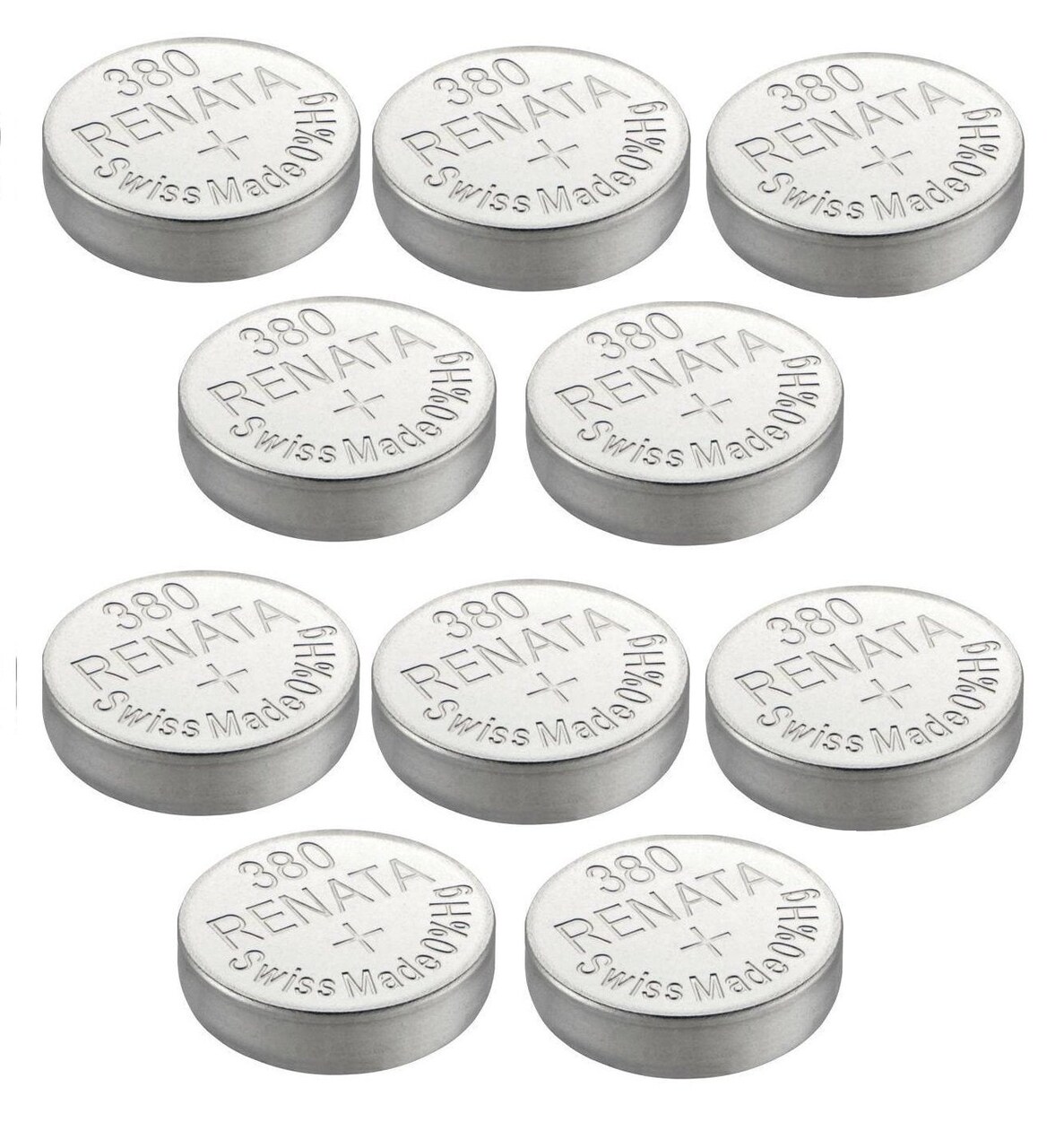 Renata Watch Battery Swiss Made Renata 380 or SR936SW 1.5V (10 Batteries, 380 or SR 936 SW)